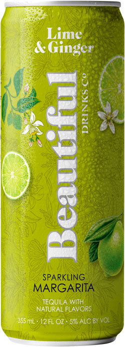 Lime & Ginger Sparkling Margarita - Beautiful Drinks Company